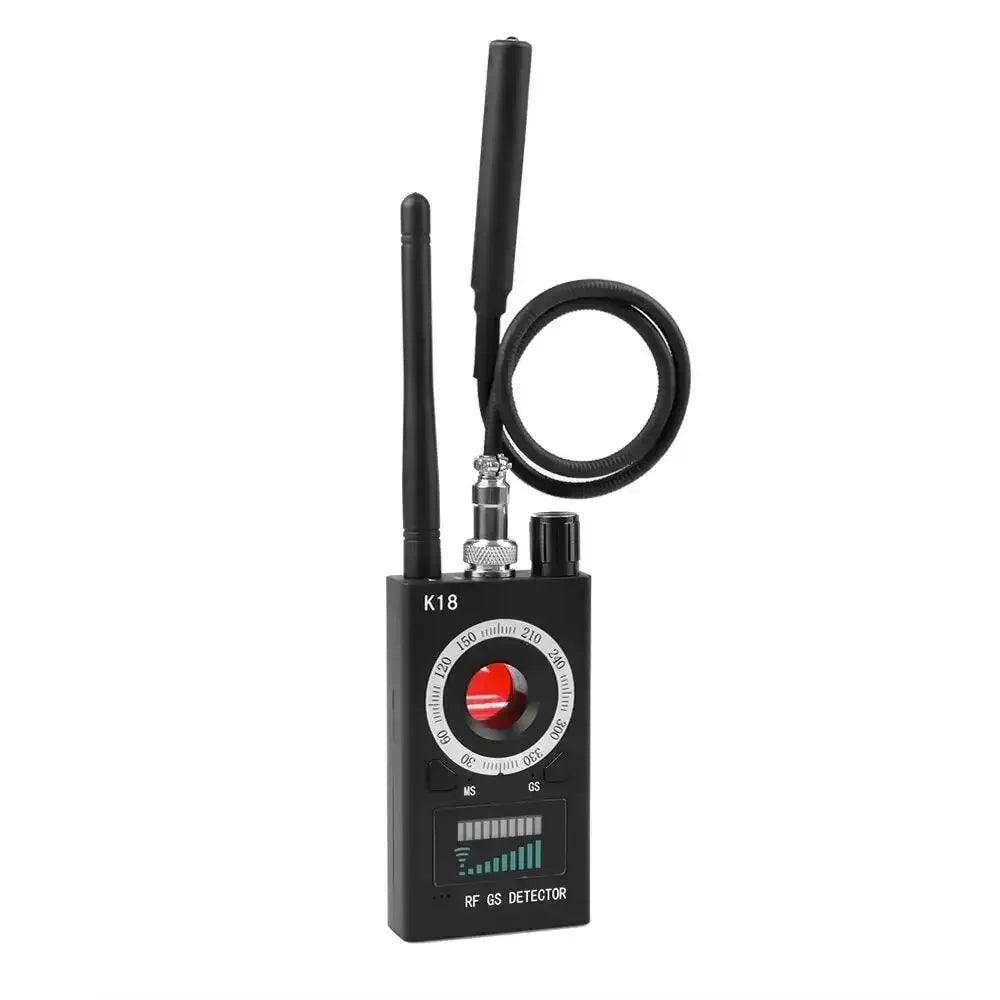 K18 Multi-function Anti-Candid Cam Wireless Lens Device Finder 1MHz-6.5GHz GSM Audio Bug Finder GPS Signal RF Tracker Detect