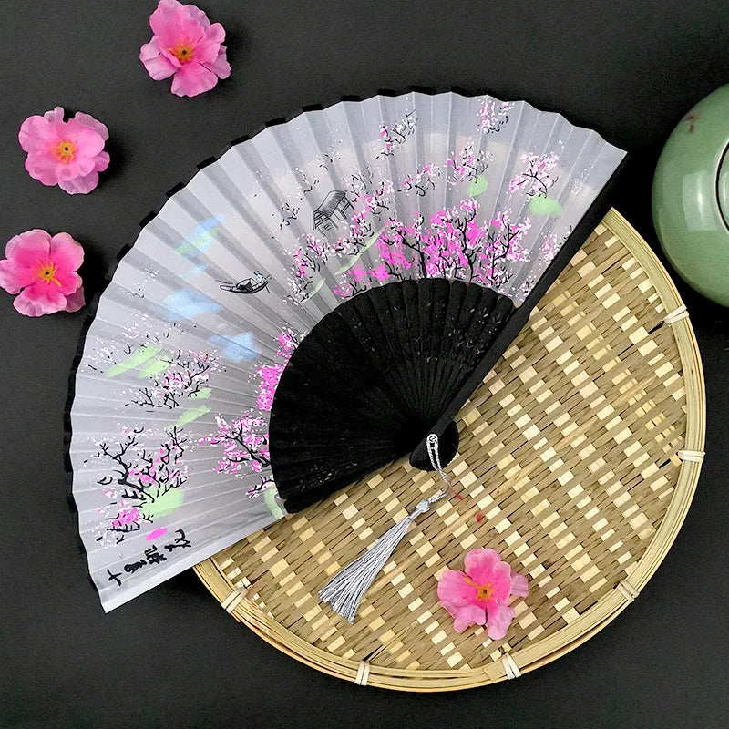 Folding Bamboo Hand Fan in Chinese Style