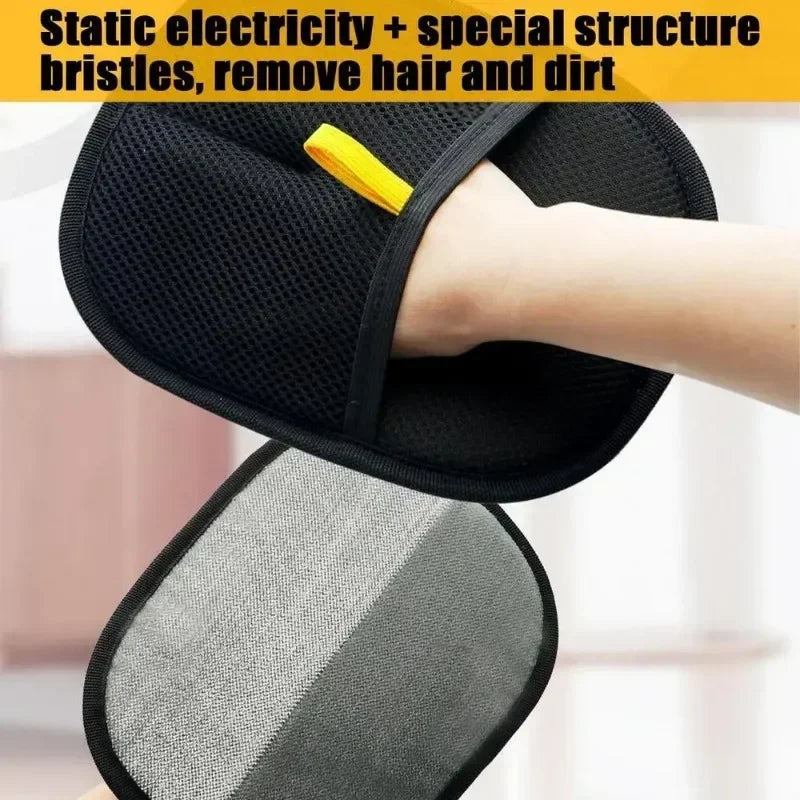 Efficient Pet Hair Cleaning Gloves Depilation Brushing Tools For Dog Cat Grooming Soft Brush Removes Hair From Sofa Carpet 