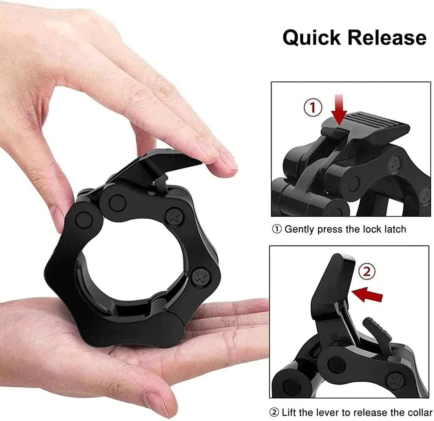 Güç Antrenmanı için Hızlı Bırakma Halter Kelepçeleri