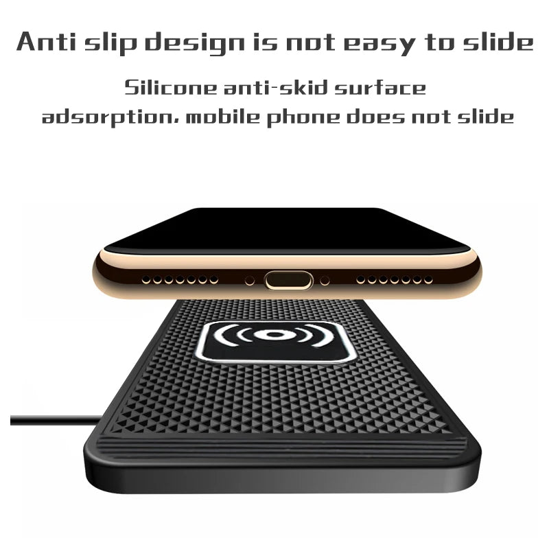 Wireless Car Charging Pad - Connection Options