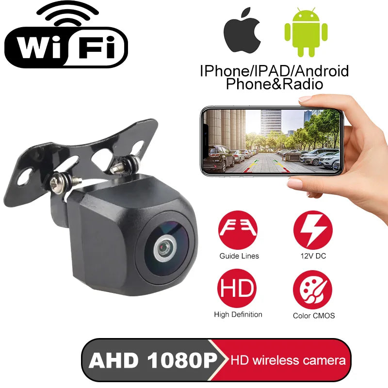 Bezdrôtová 1080P HD cúvacia kamera do auta s WiFi a nočným videním