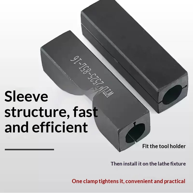 Rectangular Lathe Boring Bar Sleeve, Size Options