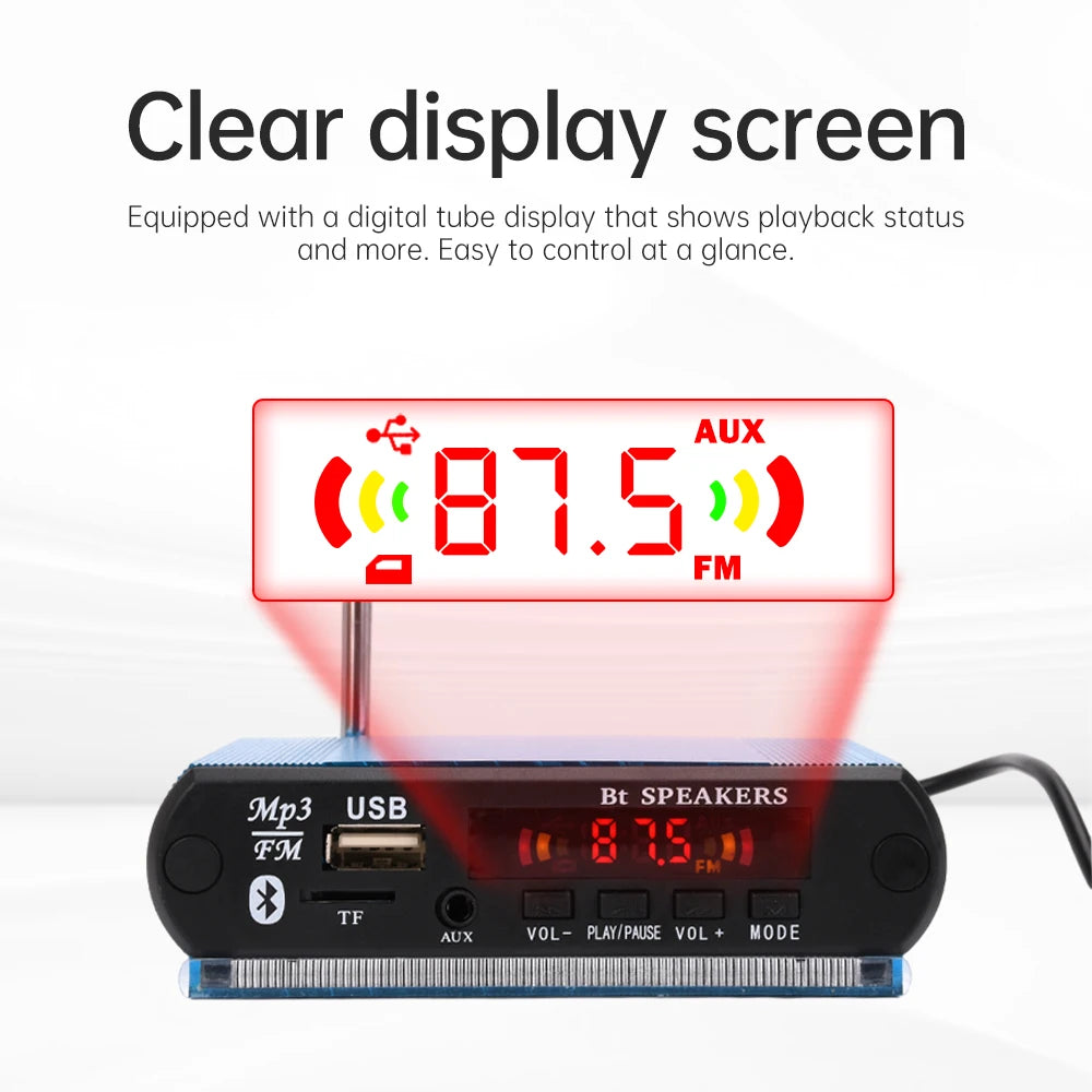 12 V Bluetooth Audio Decoder Module with Remote