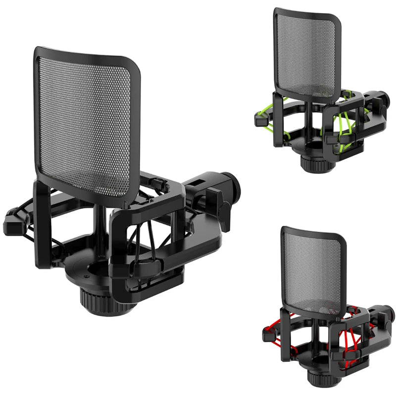 Microphone Shock Mount with Windscreen Filter