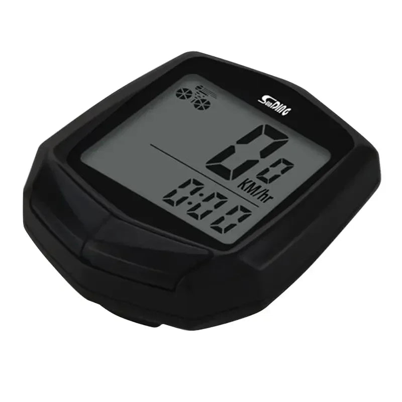 Bicycle Cycling Computer LCD Display Wired Odometer 15 Kinds of Functions Accurate Recording Auto Sleep Replaceable Battery 