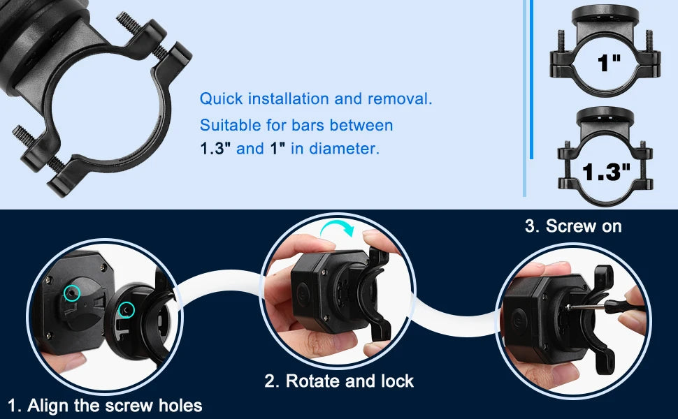 Wireless Bike Alarm with Remote, 110dB Motion Sensor Anti-Theft
