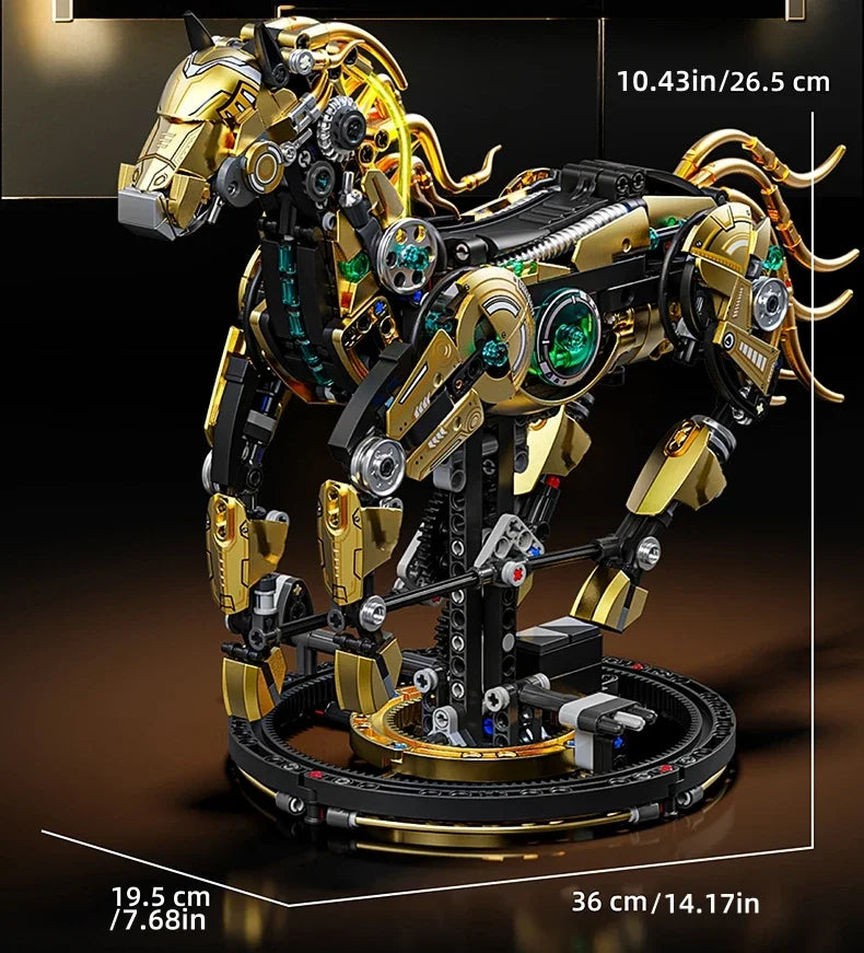 Mechanical Horse Building Kit - 1055 Pieces