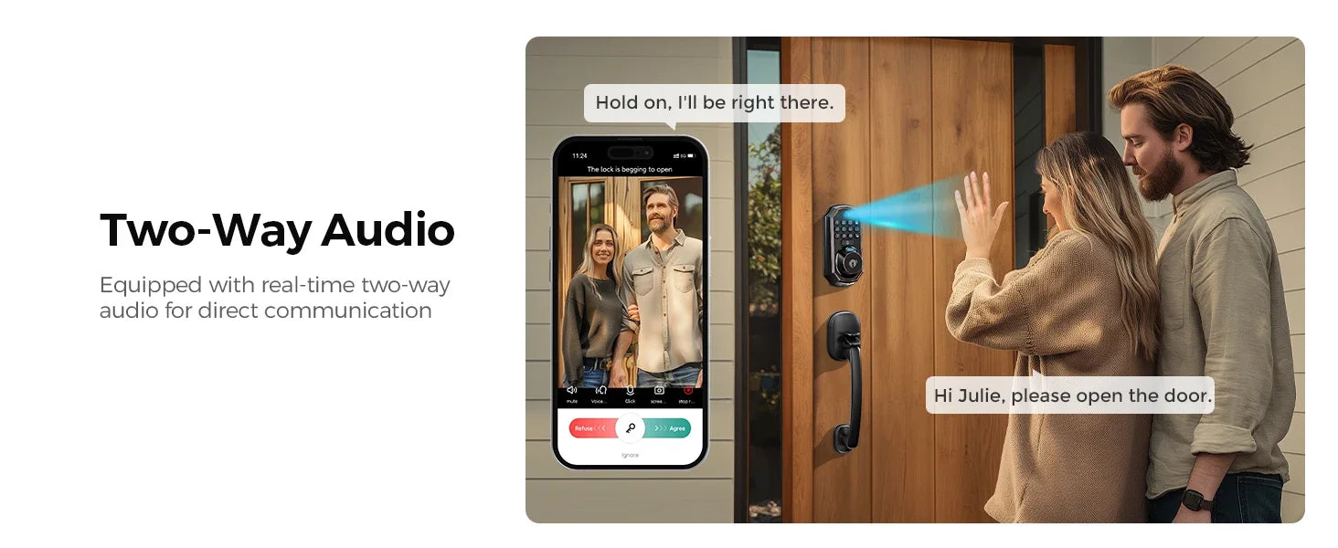 ARPHA D289H Smart WiFi Fingerprint Door Lock with Camera