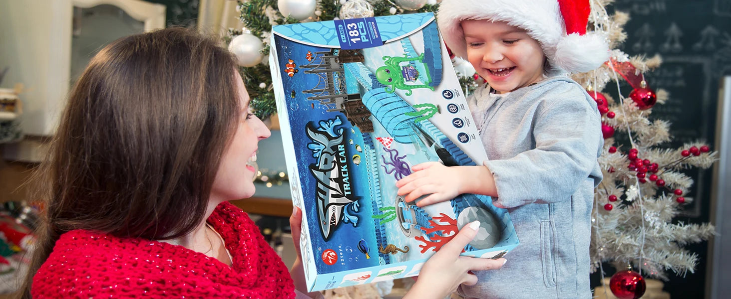 Παιχνίδι Πίστας Αγώνων Αυτοκινήτων VATOS Shark με Θέμα Περιπέτειας στον Ωκεανό