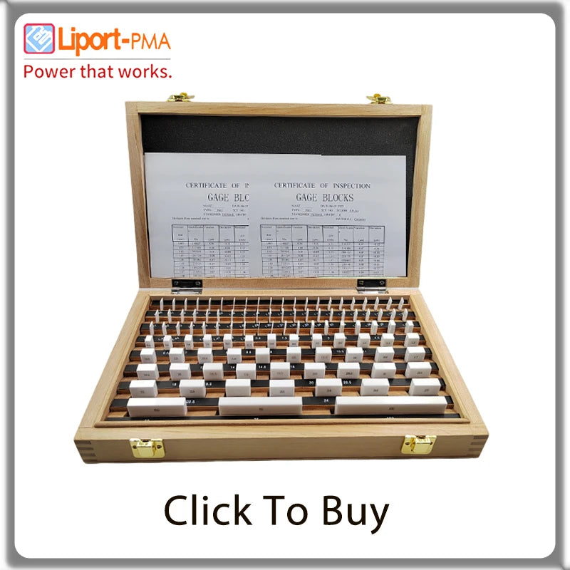 32-Piece Steel Gauge Block Set - Grade Options