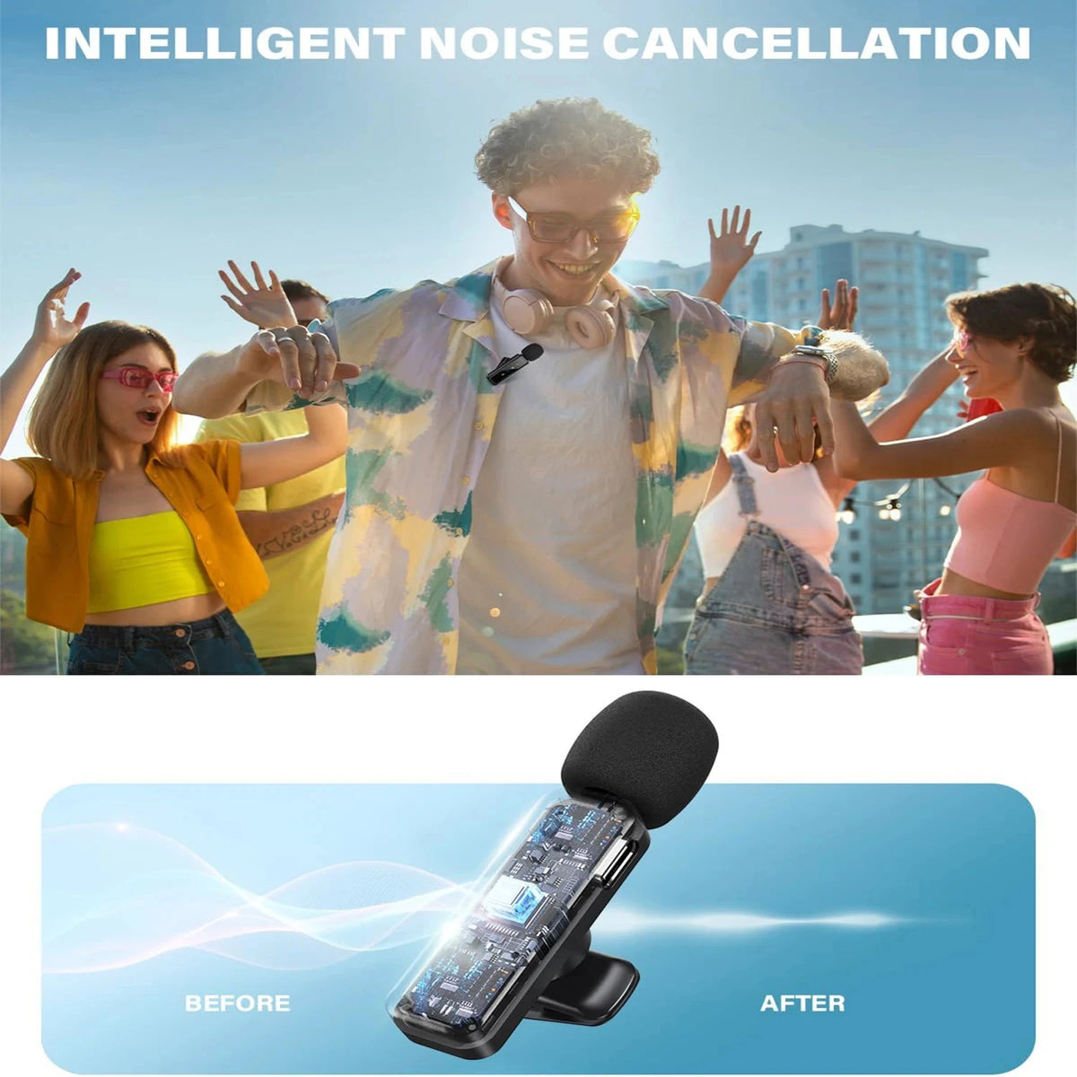 Wireless Lavalier Microphone - Phone Connector Options