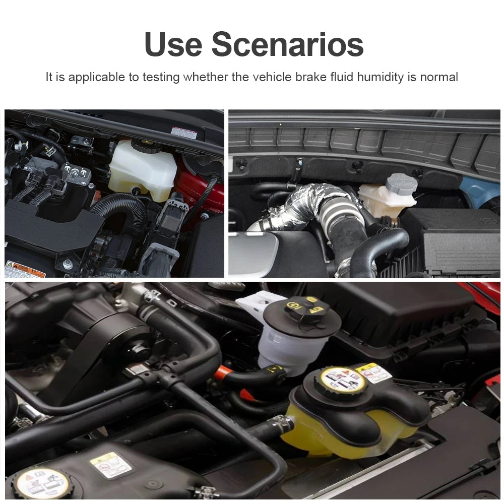 3-Colors Backlight Portable Digital Brake Fluid Tester Accurate Auto Car Brake Oil Tester Sound Light Alarm DOT3 DOT4 DOT5.1
