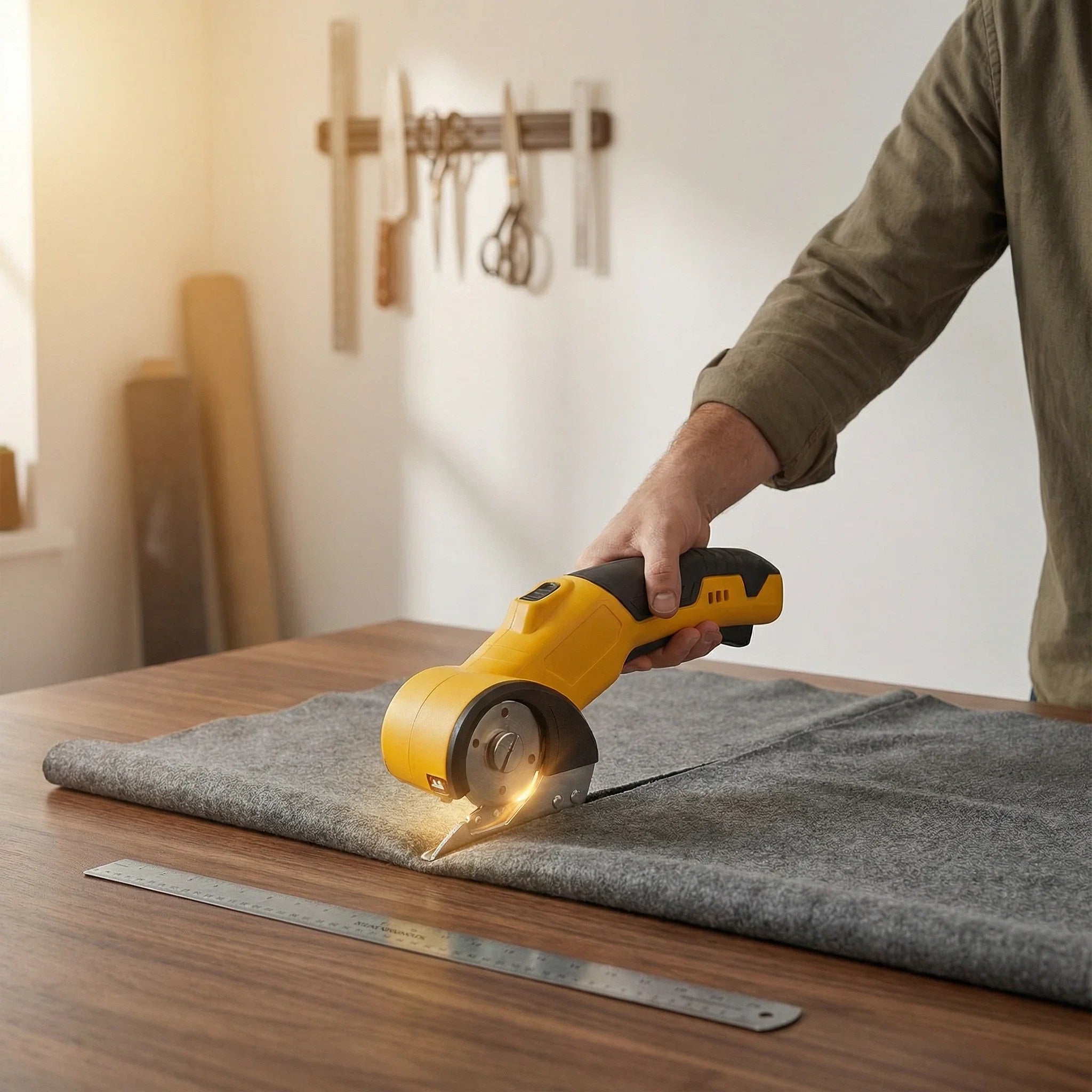 Cordless Electric Scissors for Fabric, Cardboard & DIY Cutting