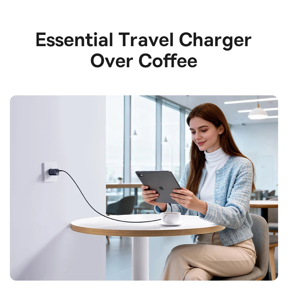 20W USB-C PD Fast Charger Compact Wall Adapter for iPhone
