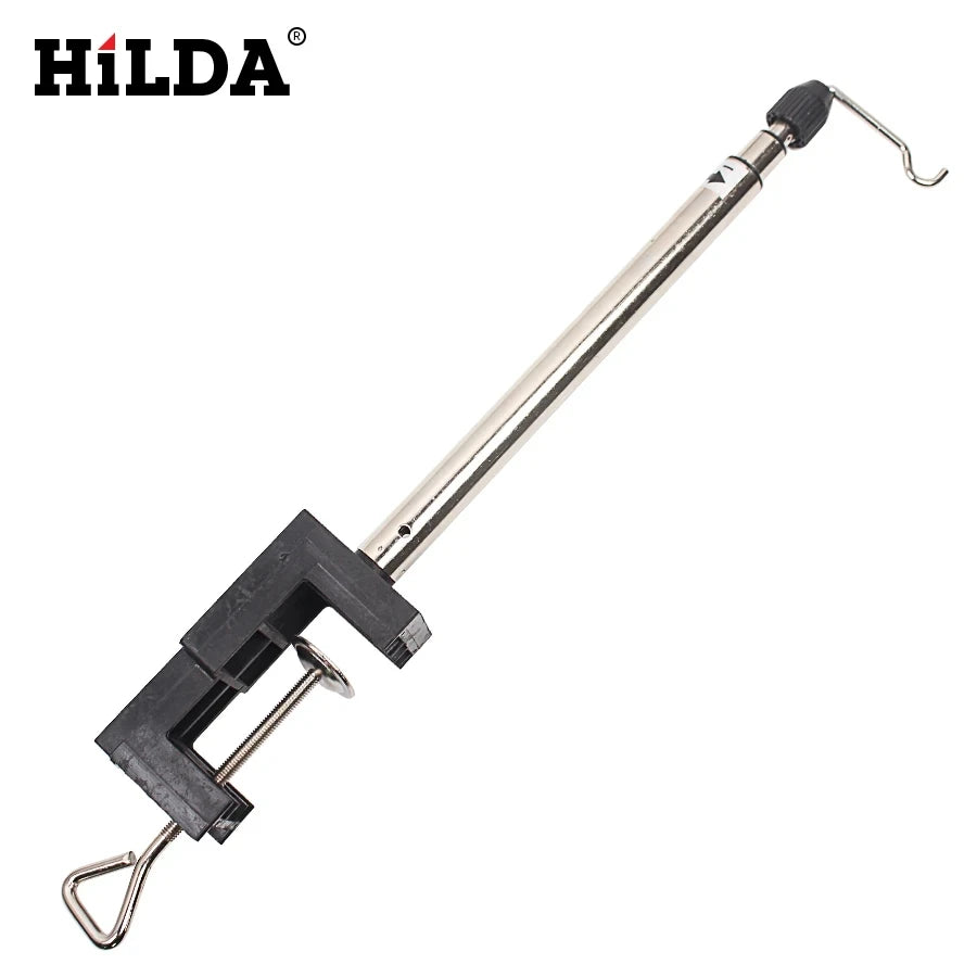 Adjustable Rotary-Tool Hanger with Bench Clamp