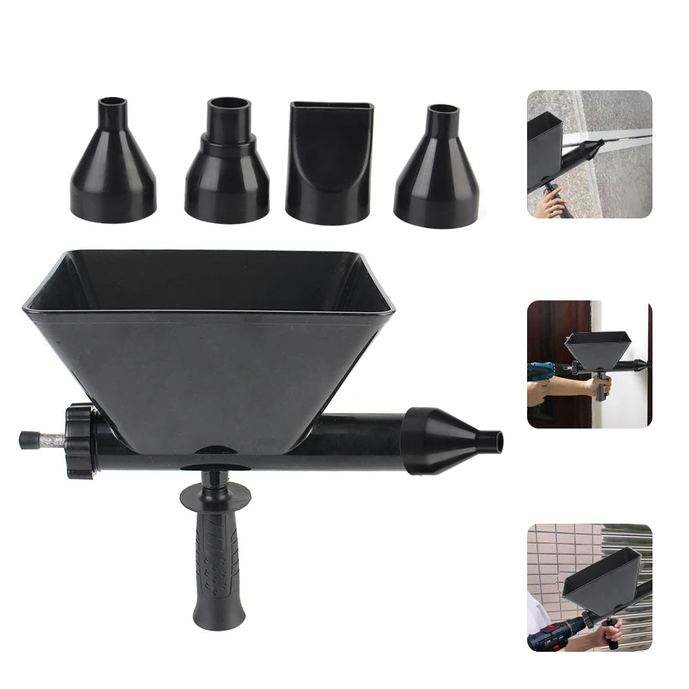 Manual Grouting Gun with Hopper and Nozzles