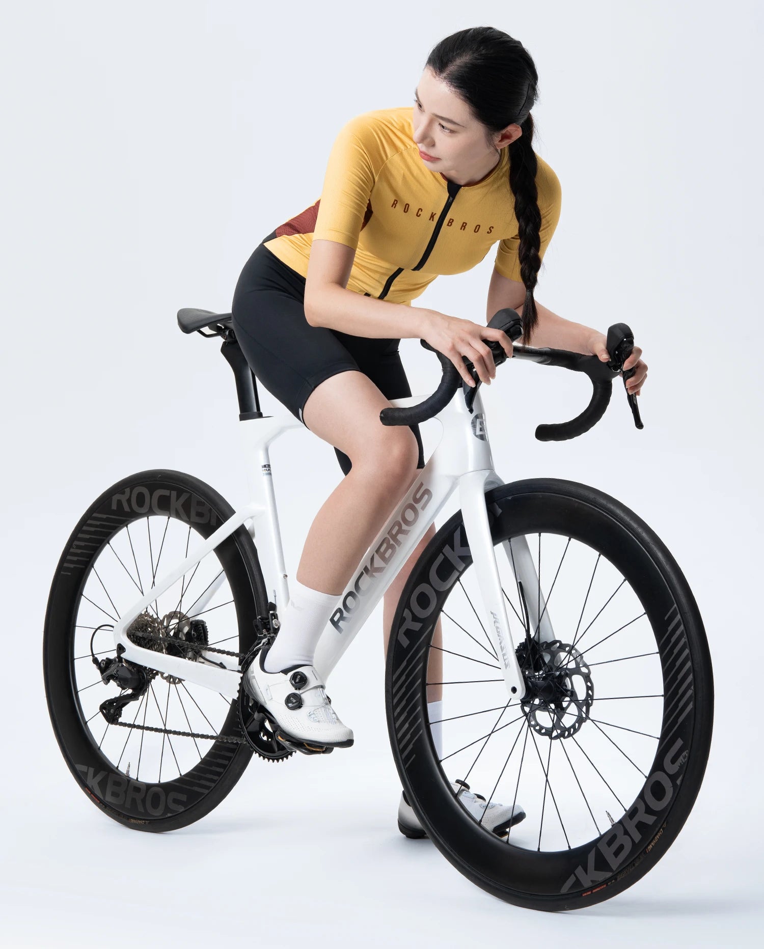 Women’s Cycling Jersey with Full Zipper Breathable Summer MTB Shirt