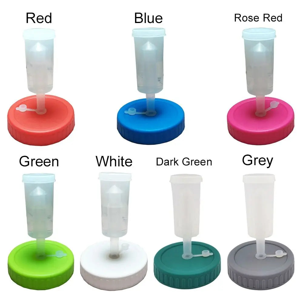 Tamponete de fermentação Tampa de silicone premium para jarro Mason boca larga 86mm válvula de exaustão de via única cobertura de jarro