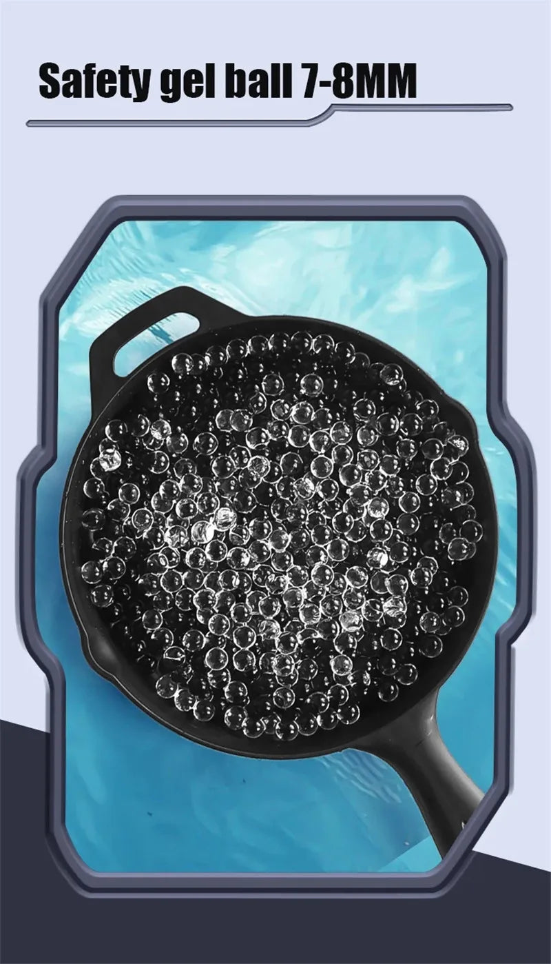 M416 Toy Gun 7.4V High-speed Burst Gel Ball With Orange Plug And Double Magazine For Outdoor Interactive Parent-child Games. 