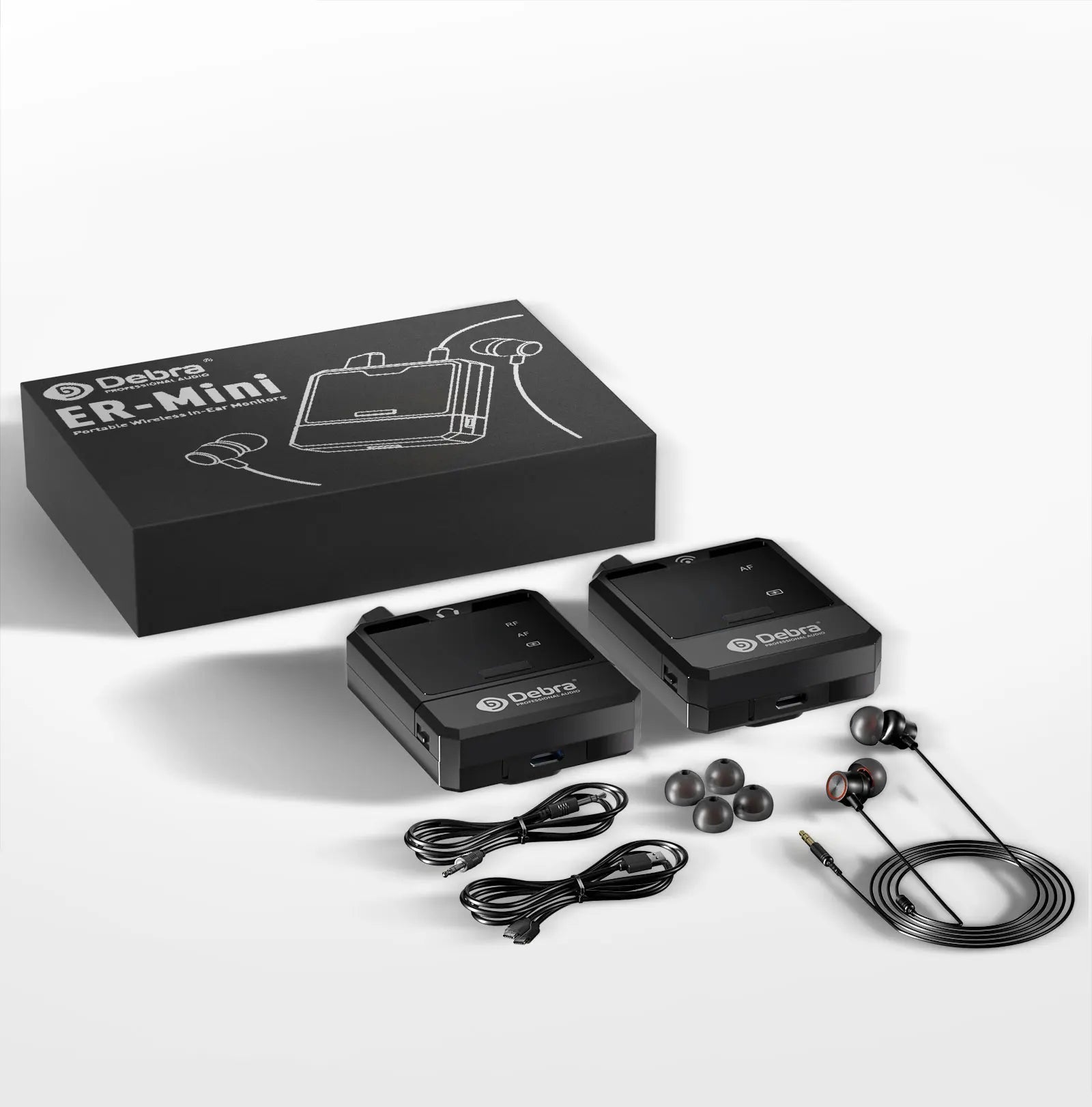 Debra Audio IEM Er-Mini Wireless In-Ear Monitor System Protable Li-on Rechargeable For Audio Professional Stage Monitoring 