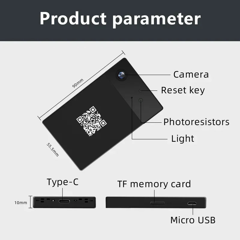 1080P High Definition Wireless WiFi Mini Camera Indoor Night Vision Motion Detection Remote Monitoring Thin Security Camera