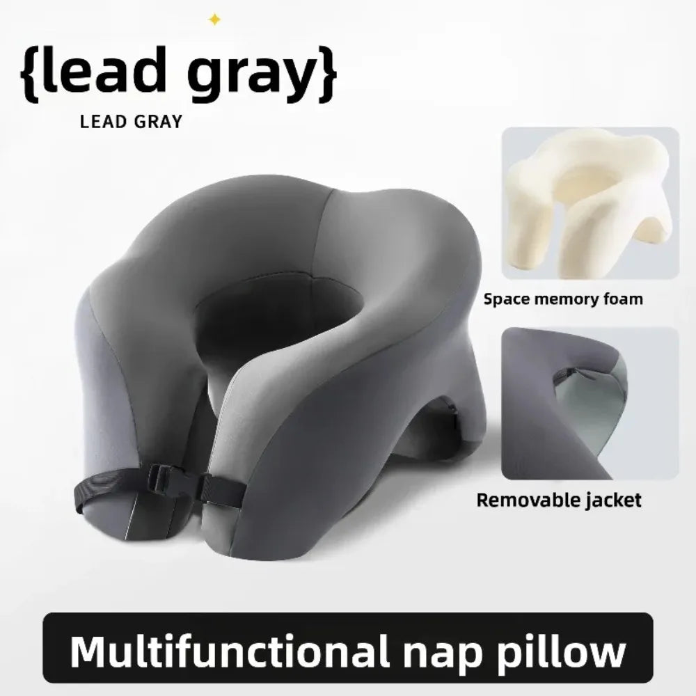 Memory-Foam U-Shaped Travel Neck Pillow