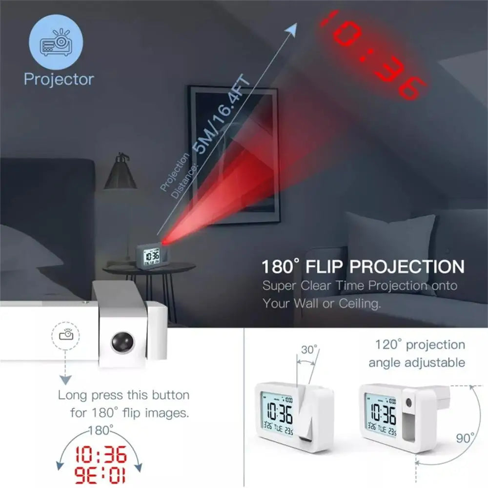 5235 Digital Projection Alarm Clock