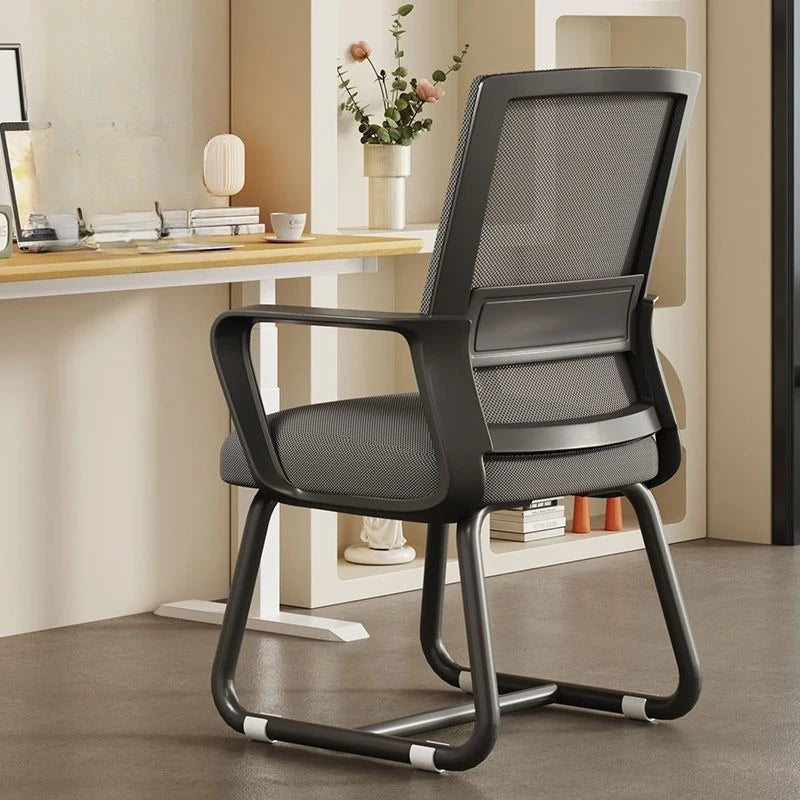 Cushioned Metal Frame Office Chair for Desk, Study, and Dorm Use
