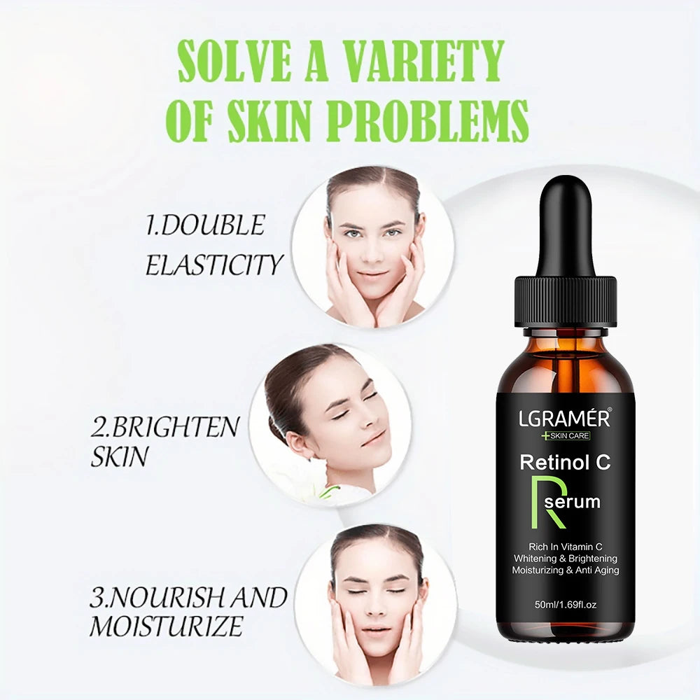 Retinol Aging Removes Wrinkles Serum Pore Shrinking Serum Whitening Moisturizing Serum Pigment Spots Remove Face Firming Oil 