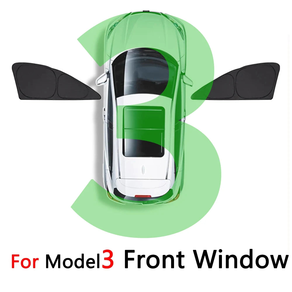Vehicle Window Sunshades for Model 3 and Model Y – Options