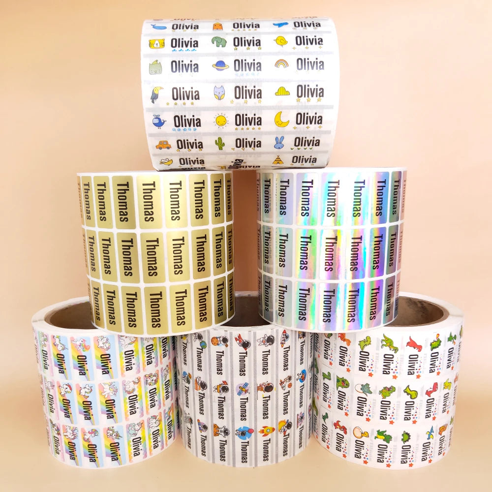 Personalised Name Stickers for School Items