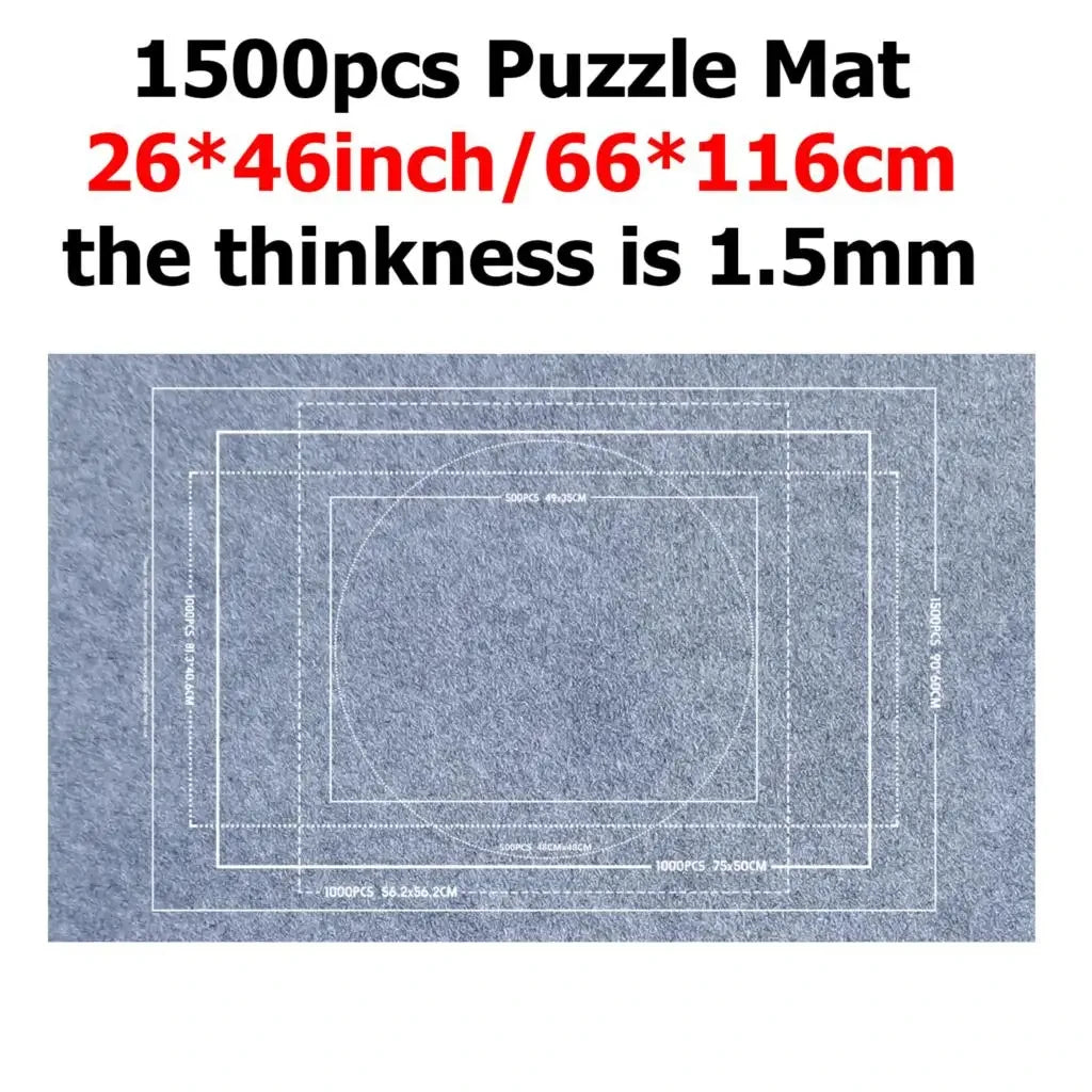 Covor pliant pentru puzzle-uri – Mărime și opțiuni de culoare