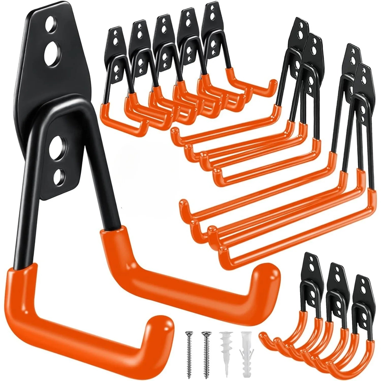 Heavy Duty Metal Hook Garage Organizer Wall Mount Bicycle Hanger Hooks Wall Mount Anti-slip Storage Hook For Ladders Garden Tool 