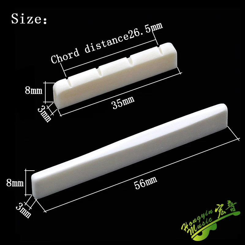 Bone Ukulele Nut and Saddle - Part Options