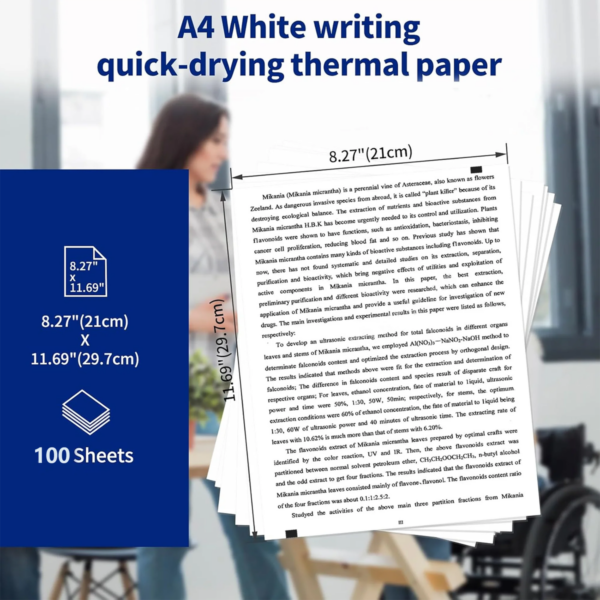 Thermisch printerpapier A4 - 100 vellen