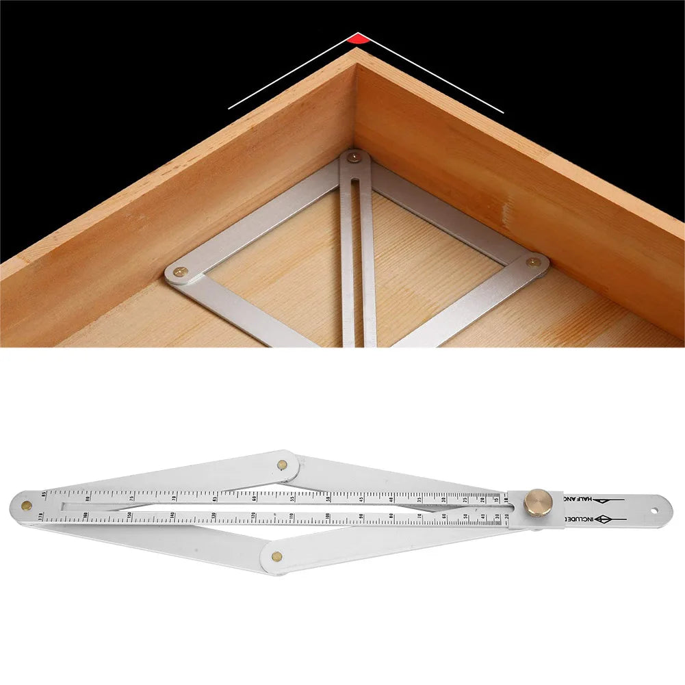 Folding Corner Angle Finder with Stainless Steel Ruler