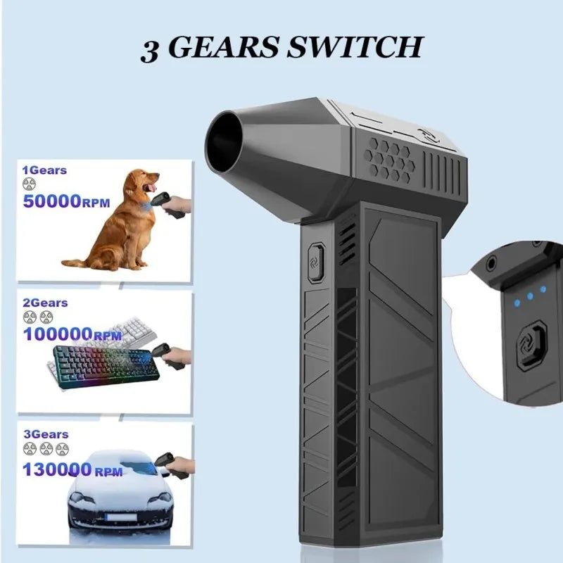 Turbo Jet dmuchawa 130000 obr./min. Potężna dmuchawa powietrza