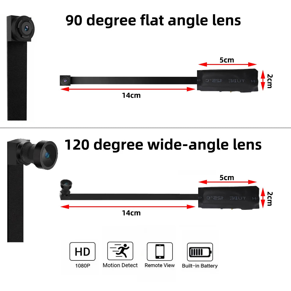 Mini WiFi kamera 1080P HD bezdrôtový videorekordér s diaľkovým náhľadom