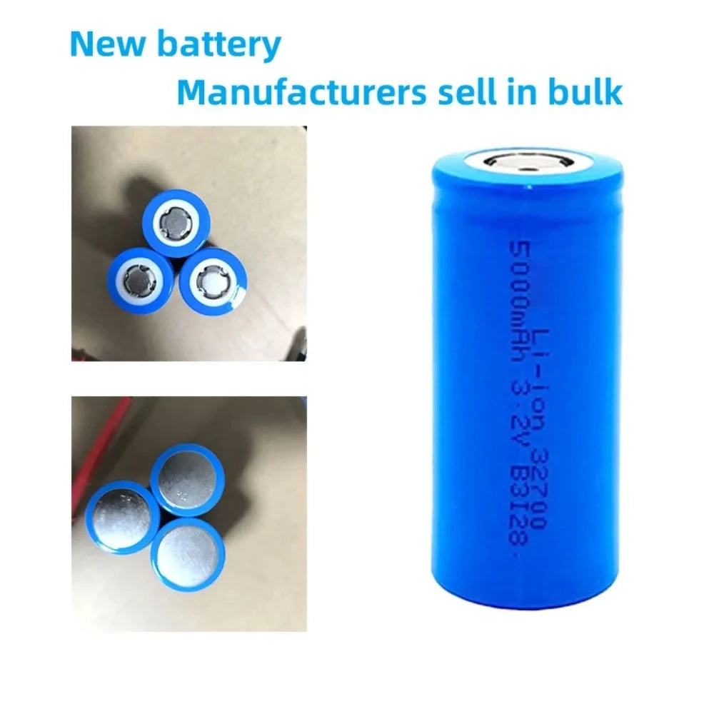 32700 LiFePO4 Battery Cell, 3.2 V 5000 mAh, 35 A