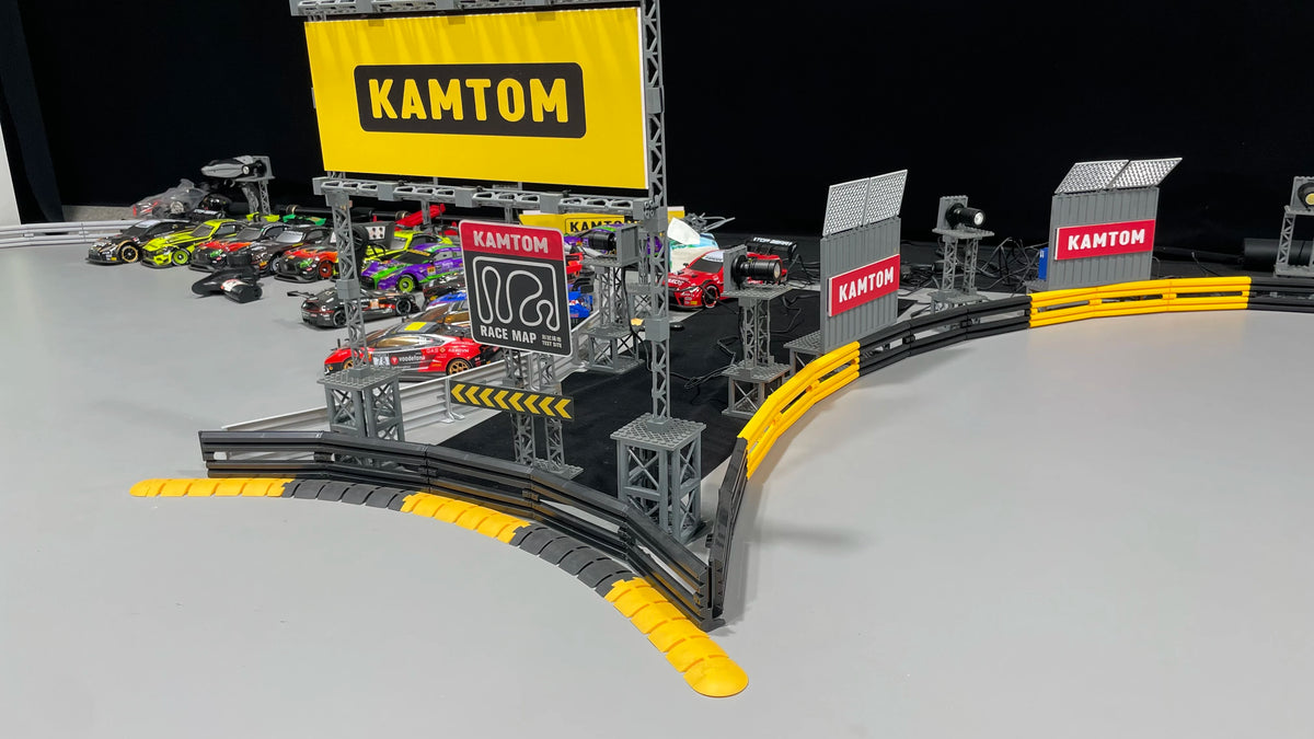 Veisperringer i plast til RC-driftbaner