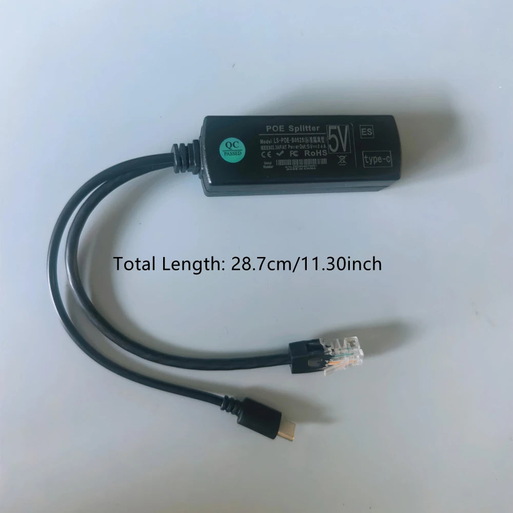 5V USB-C PoE Splitter - One or Two Pack