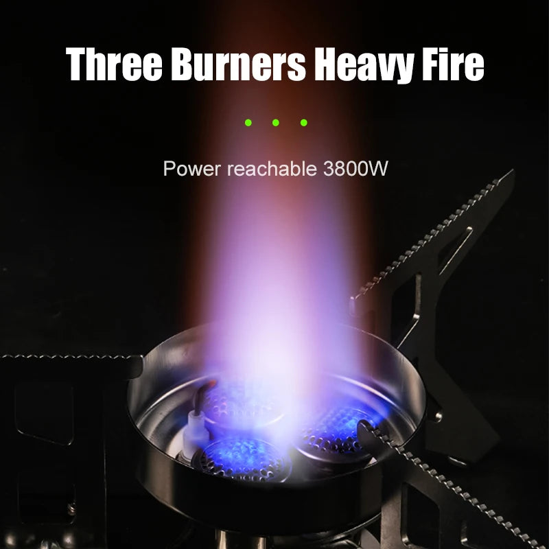 BRS-97 3800W Folding Butane Camping Gas Stove with Ignition