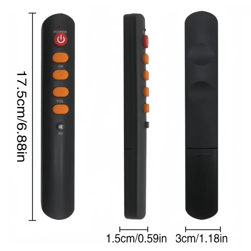 6 Button Learning IR Remote Control, Universal Infrared Code Duplicator for TV/STB/DVD/DVB/HIFI, Easy Setup Copy Remote Controll