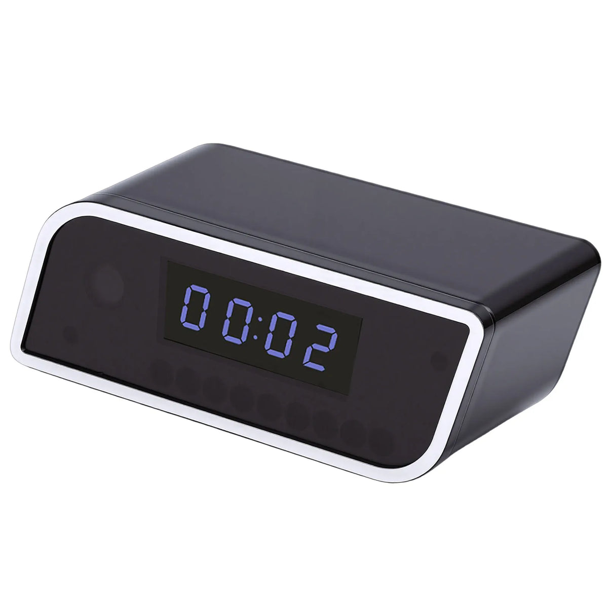 FHD Clock Camera FHD WiFi Camera Clock Indoor Wireless Security Camera with LED Time Display Motion Detection WiFi Camera Clock