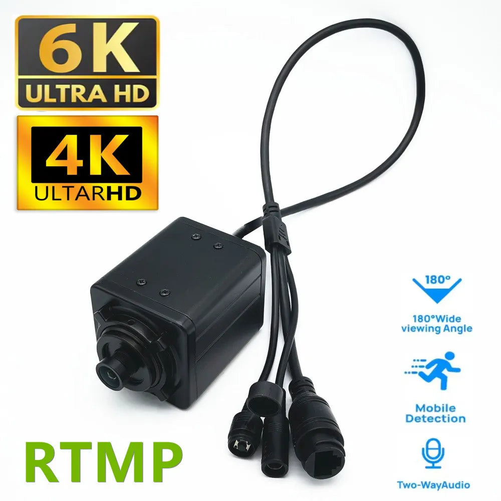 Câmara IP PoE Mini 12MP Starlight com Detecção de Movimento