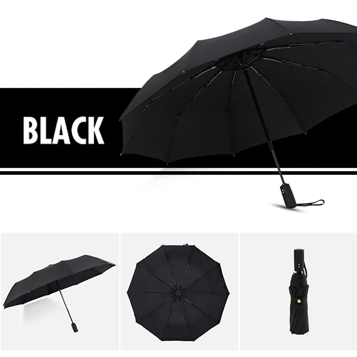 Windproof Double Layer Fully Automatic Resistant Umbrella 