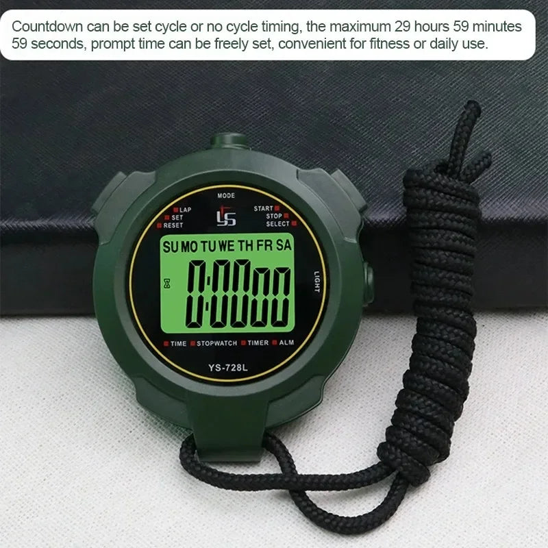 YS-728L Digital Stopwatch with Countdown and Backlight