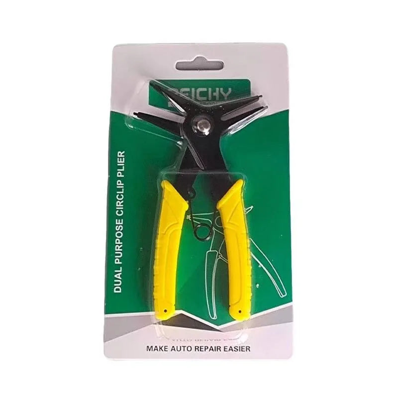 Two-in-One Internal and External Circlip Pliers