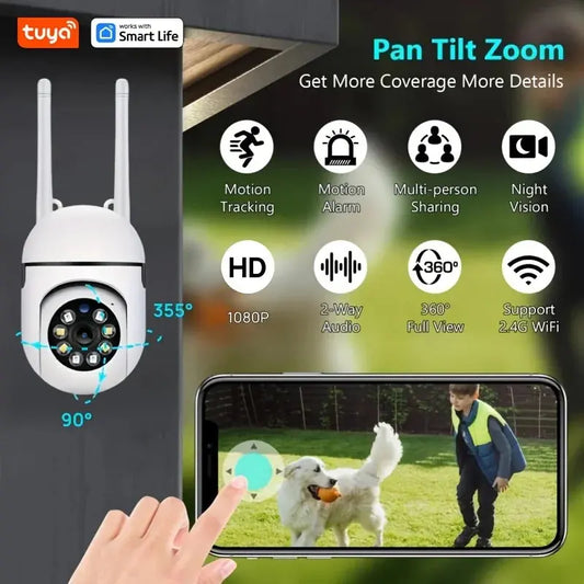 Tuya Smart 2.4G WiFi Indoor Camera Smart Home Security Video Surveillance Supprt Two Way Audio Mobile Motion Spy-shop.com